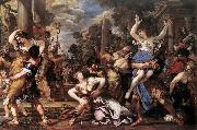 Pietro da Cortona The Rape of the Sabine Women painting